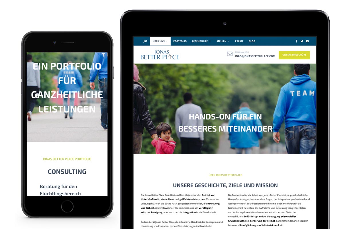 JBP mobile Webseite benchmark Design Agentur München