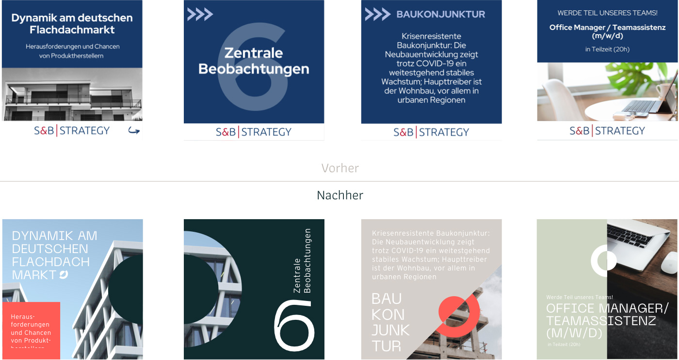 Corporate Design Agentur in München S&B Strategy Ansicht von Benchmark Design | Design Agentur München ✅