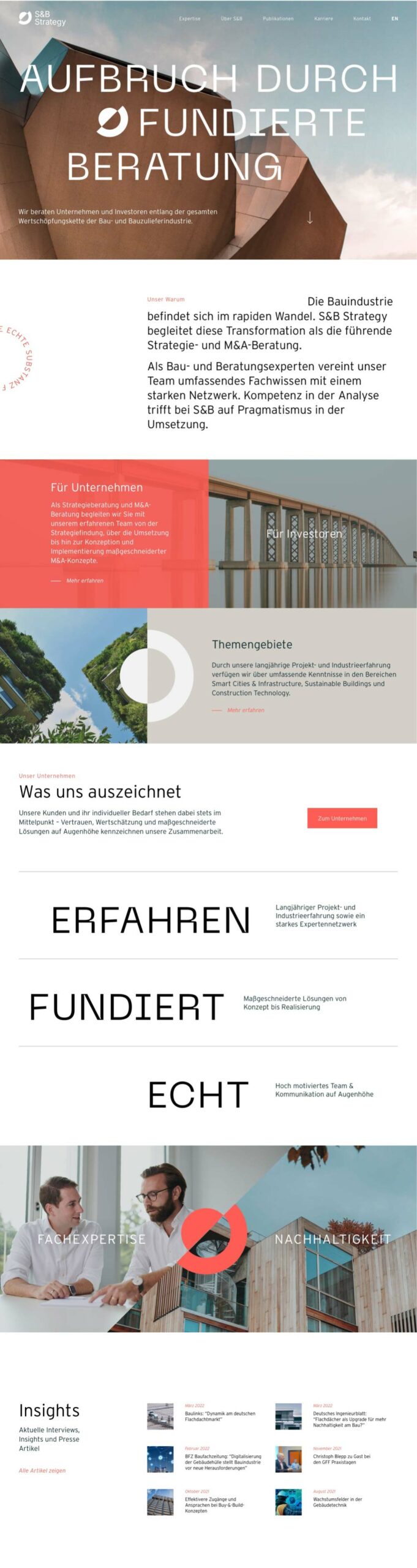 Corporate Design Agentur in München S&B Strategy Ansicht von Benchmark Design | Design Agentur München ✅